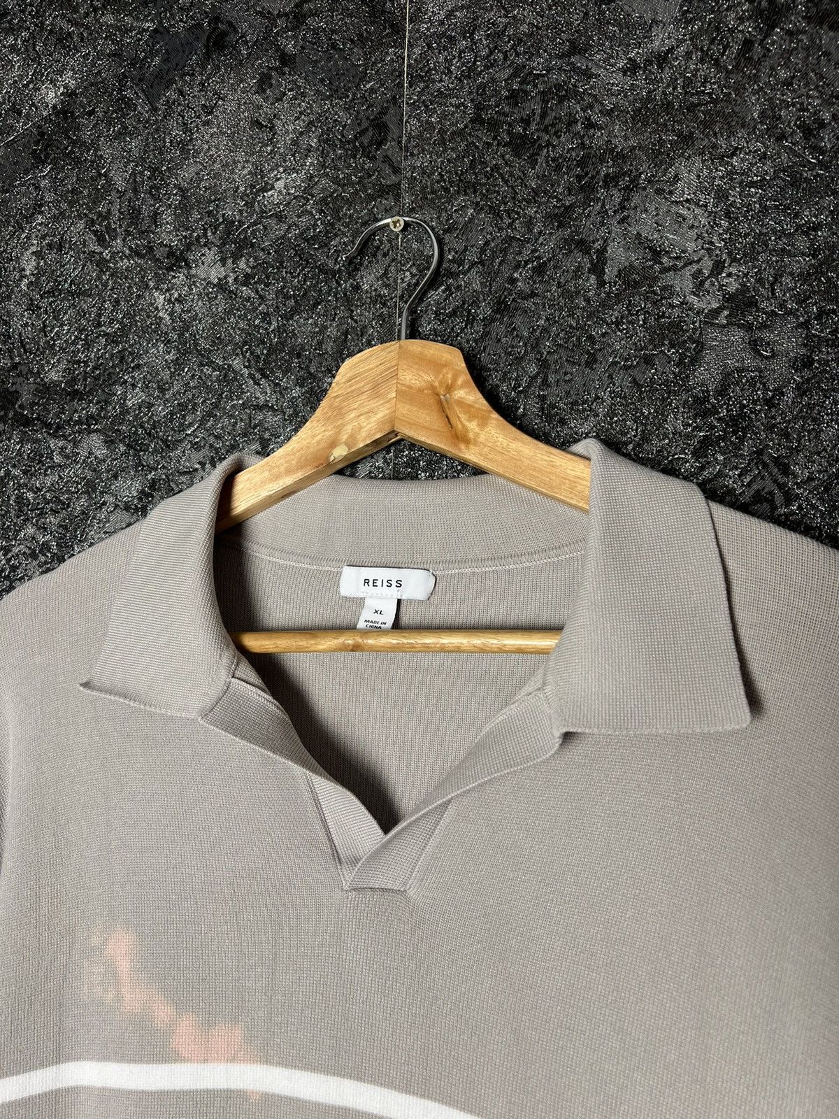 Designer × Reiss Reiss Luxury Long Sleeve Polo Striped Sweatshirt Sweater XL Size US XL / EU 56 / 4 - 3 Thumbnail