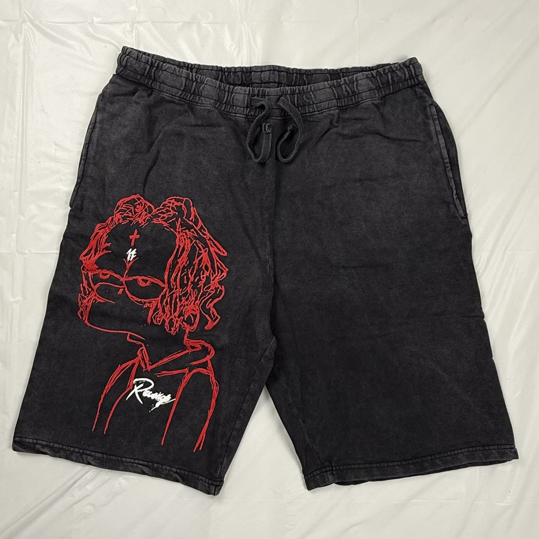 Revenge × Trippie Redd Revenge x Trippie Redd Red Graphic Sweat Shorts XXL Size US 38 / EU 54 - 1 Thumbnail