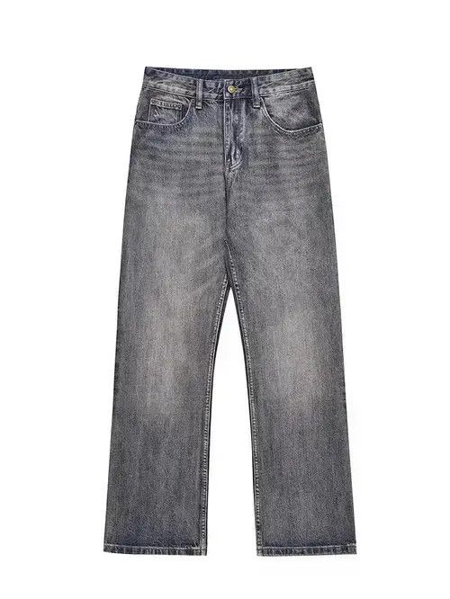 VIBE Retro high street washed distressed micro-flared jeans Size US 32 / EU 48 - 4 Thumbnail