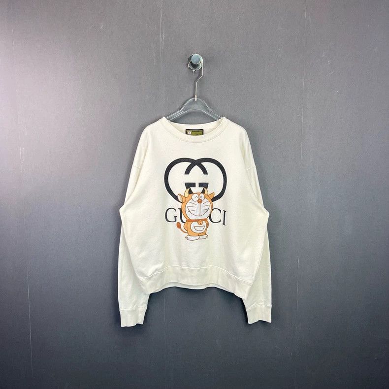 Gucci GucciCo-branded solid color round-neck loose casual sweatsh Size US S / EU 44-46 / 1 - 1 Thumbnail