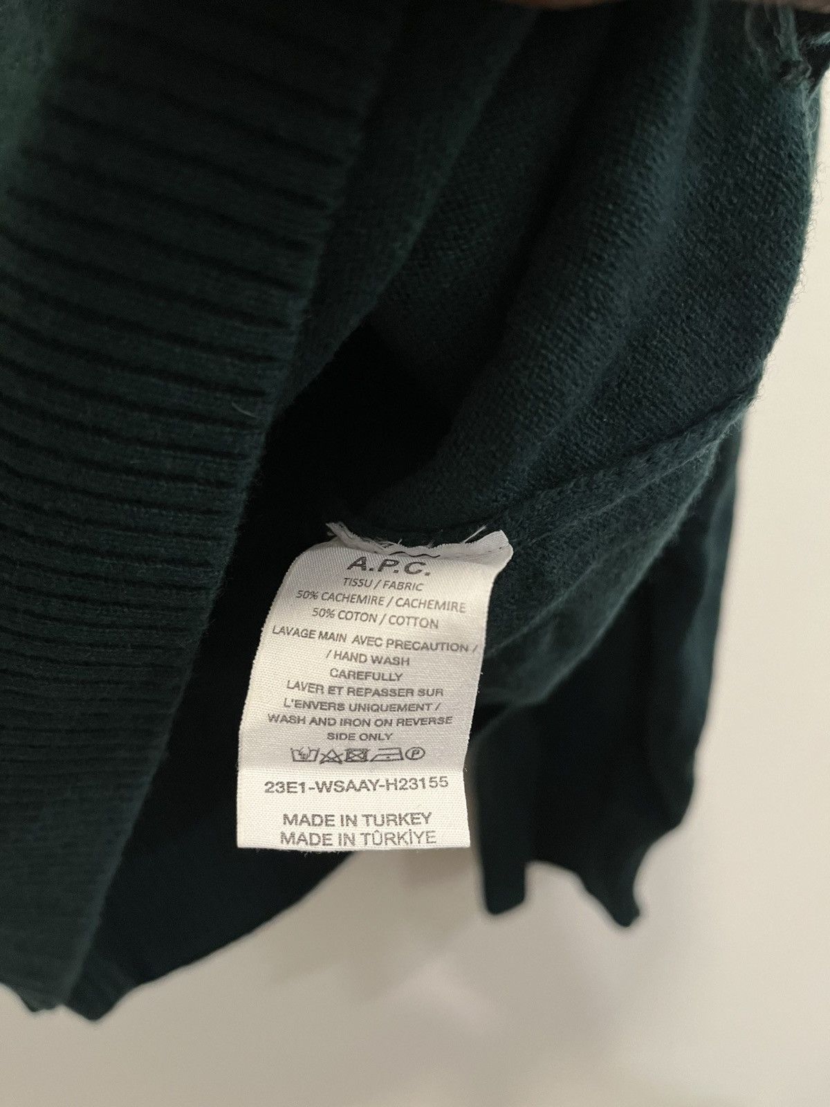 A.P.C. A.P.C. knit sweater Plain Green Size US M / EU 48-50 / 2 - 4 Thumbnail