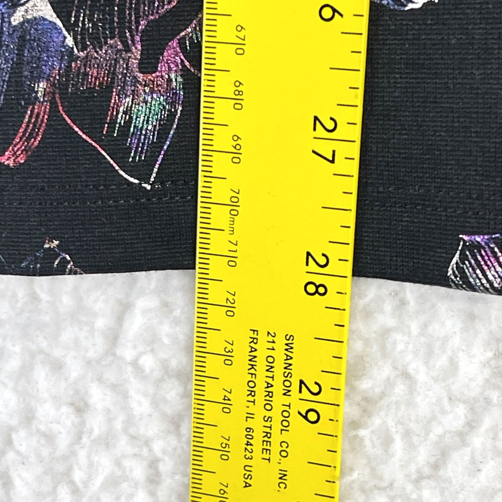 Vintage Chico's Romance Shine Floral Asymmetrical-Neck Ponte Top Womens XL Black Shirt Size XL / US 12-14 / IT 48-50 - 7 Thumbnail