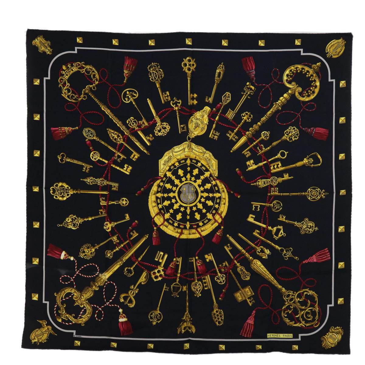 image of Hermes Carre Scarves in Black, Women's