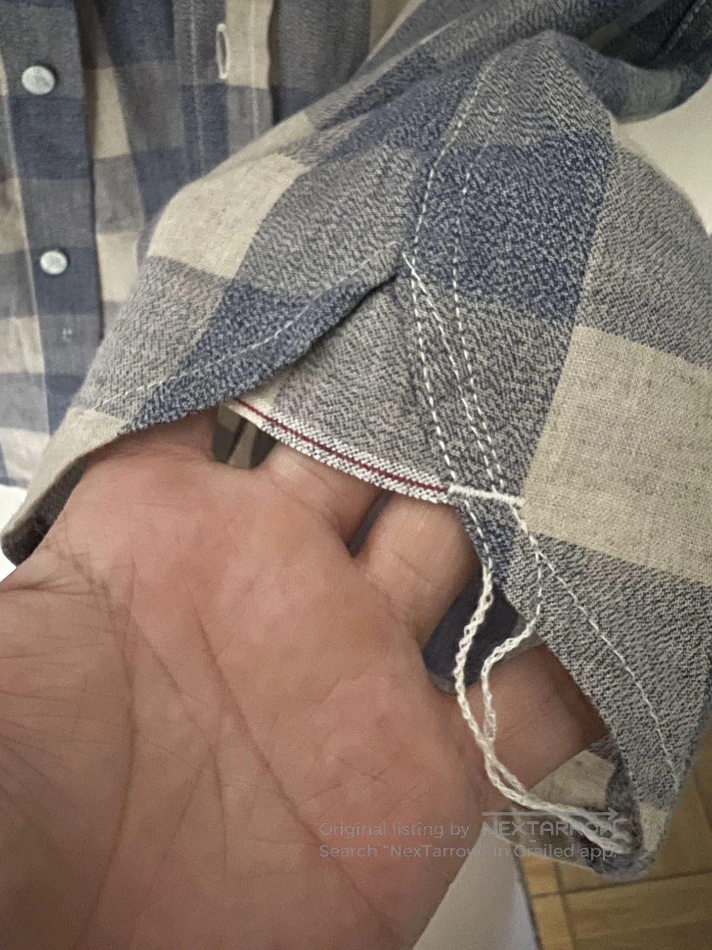 3sixteen 3SIXTEEN Vintage Blue Pepper Salt Shirt. Size US S / EU 44-46 / 1 - 6 Thumbnail