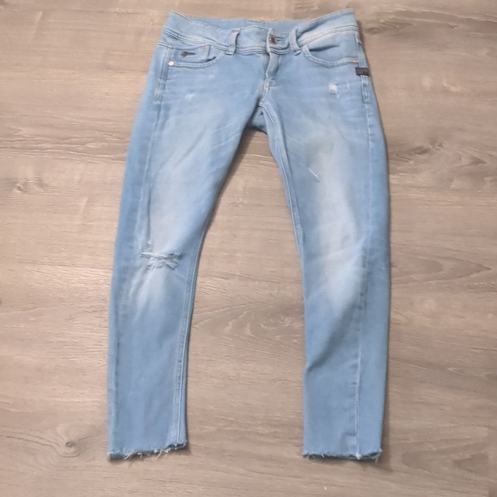 G-Star G-star raw distressed raw hem Lynn skinny jeans size 28 Size 28" / US 6 / IT 42 - 1 Thumbnail