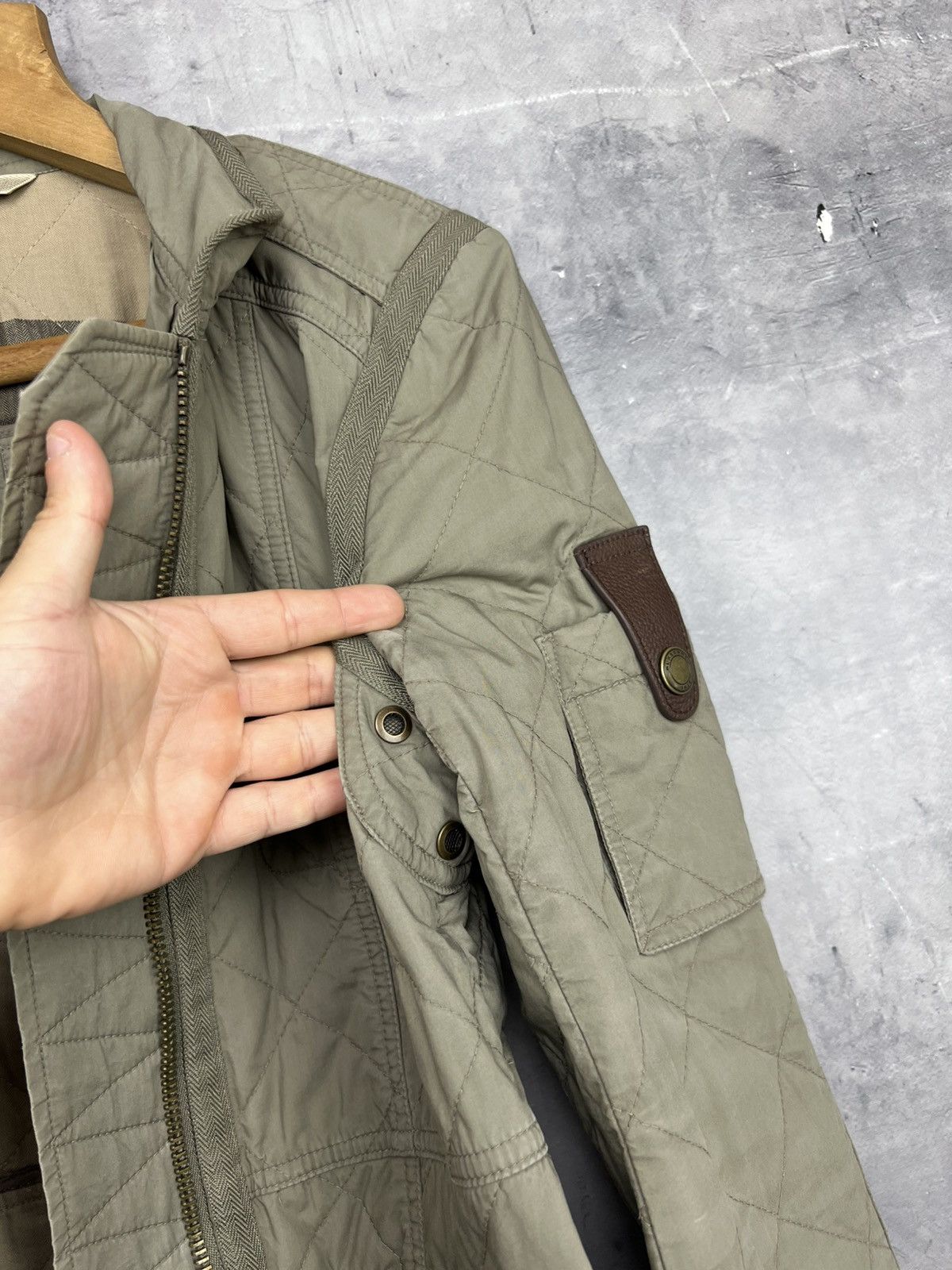 Burberry burberry brit utility nova check women’s green jacket size s Size S / US 4 / IT 40 - 17 Thumbnail