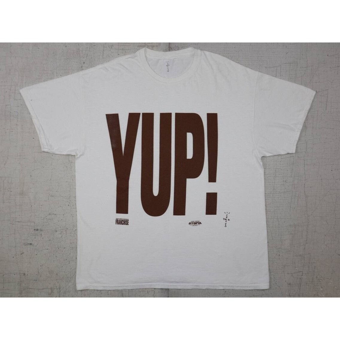 Vintage Travis Scott Cactus Jack Live From Utopia YUP! Promo T-Shirt Size US XL / EU 56 / 4 - 2 Thumbnail