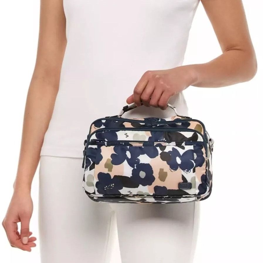 Designer LUG Scoop Flower Stripe Quilted Convertible Crossbody Bag Size ONE SIZE - 1 Thumbnail