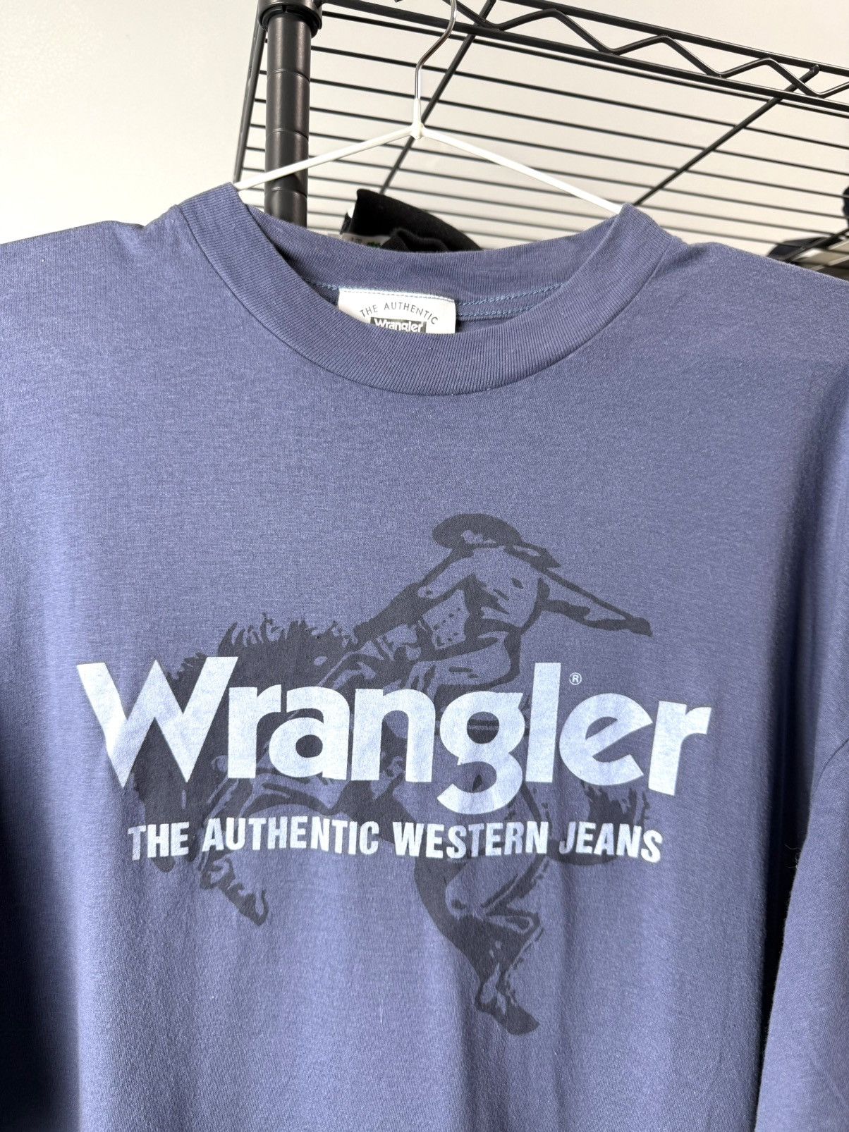 Wrangler Vintage Wrangler Cowboy Horse T Shirt 1990’s Size US XL / EU 56 / 4 - 2 Thumbnail