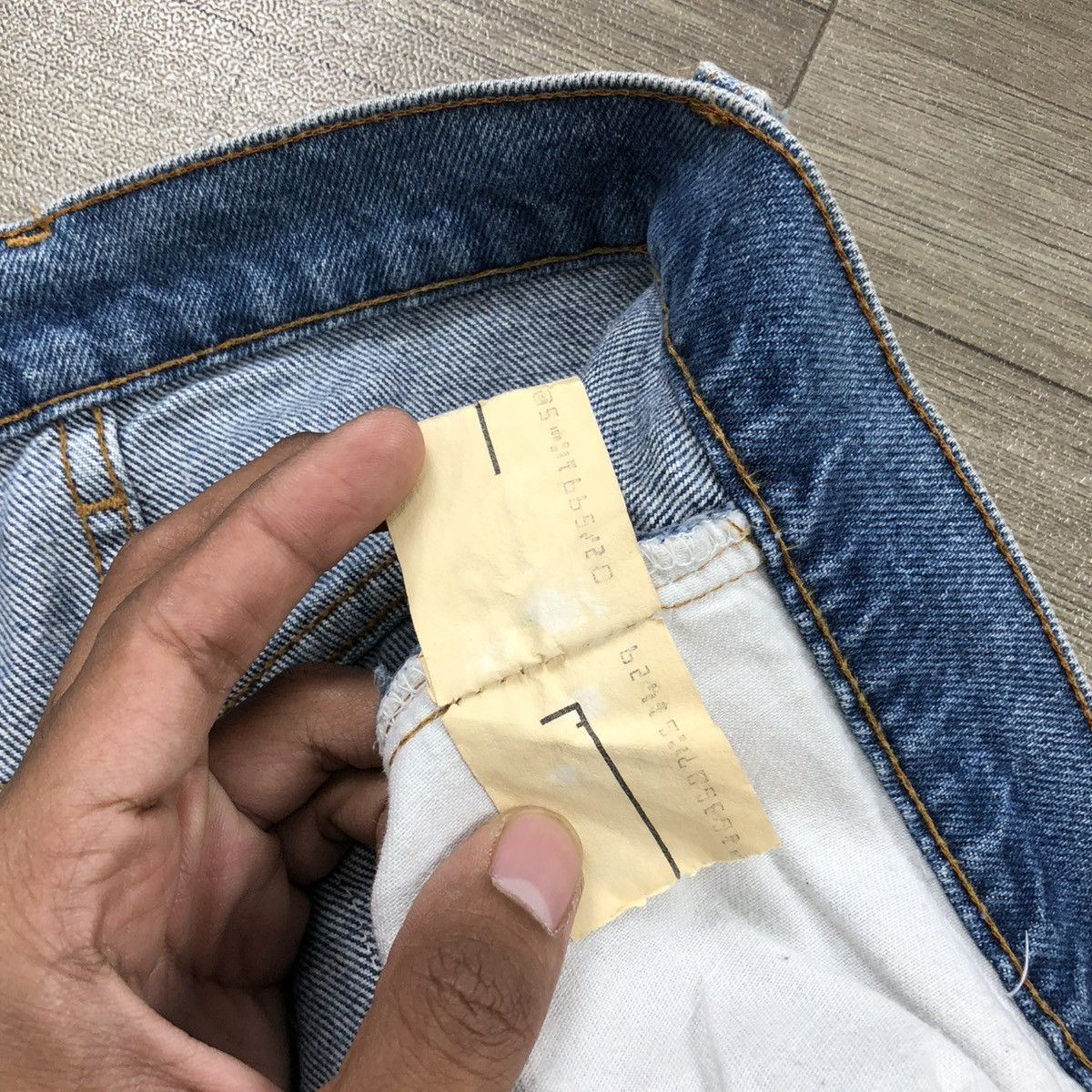 Levi's × Levi's Vintage Clothing 🇺🇸80’s Vintage Levis 501 #552 30x31 Straight Leg Blue Jeans Size US 29 - 14 Thumbnail