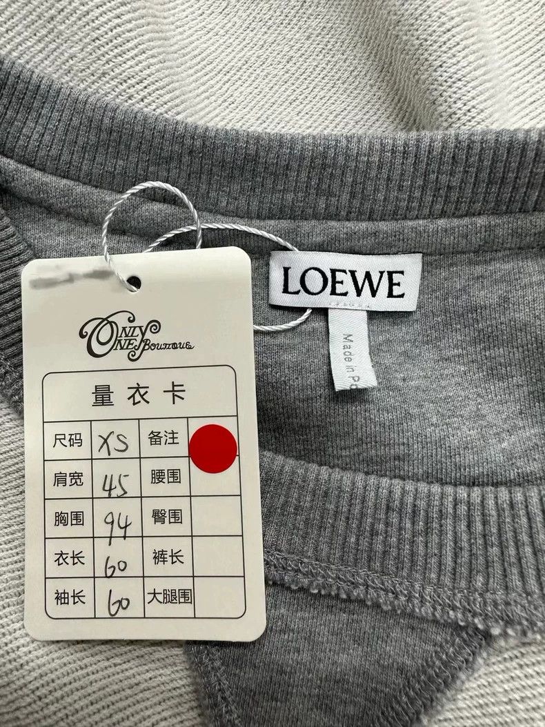 Loewe LOEWE Grey big logo hoodie Size XS / US 0-2 / IT 36-38 - 4 Thumbnail