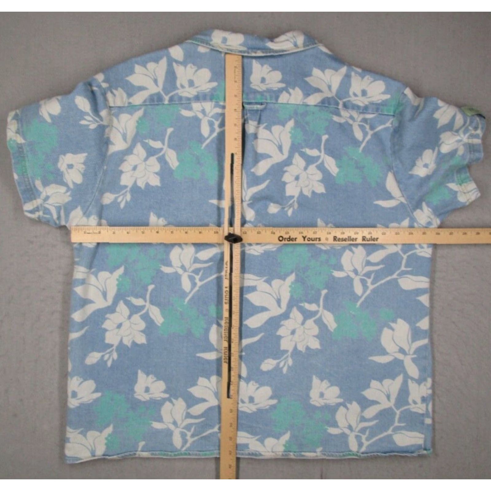 Disney Disney Shirt Mens Extra Large Blue Denim Princess Frog Button Up Hawaiian Tiki Floral Cartoon Theme Boys? Size US XL / EU 56 / 4 - 6 Thumbnail