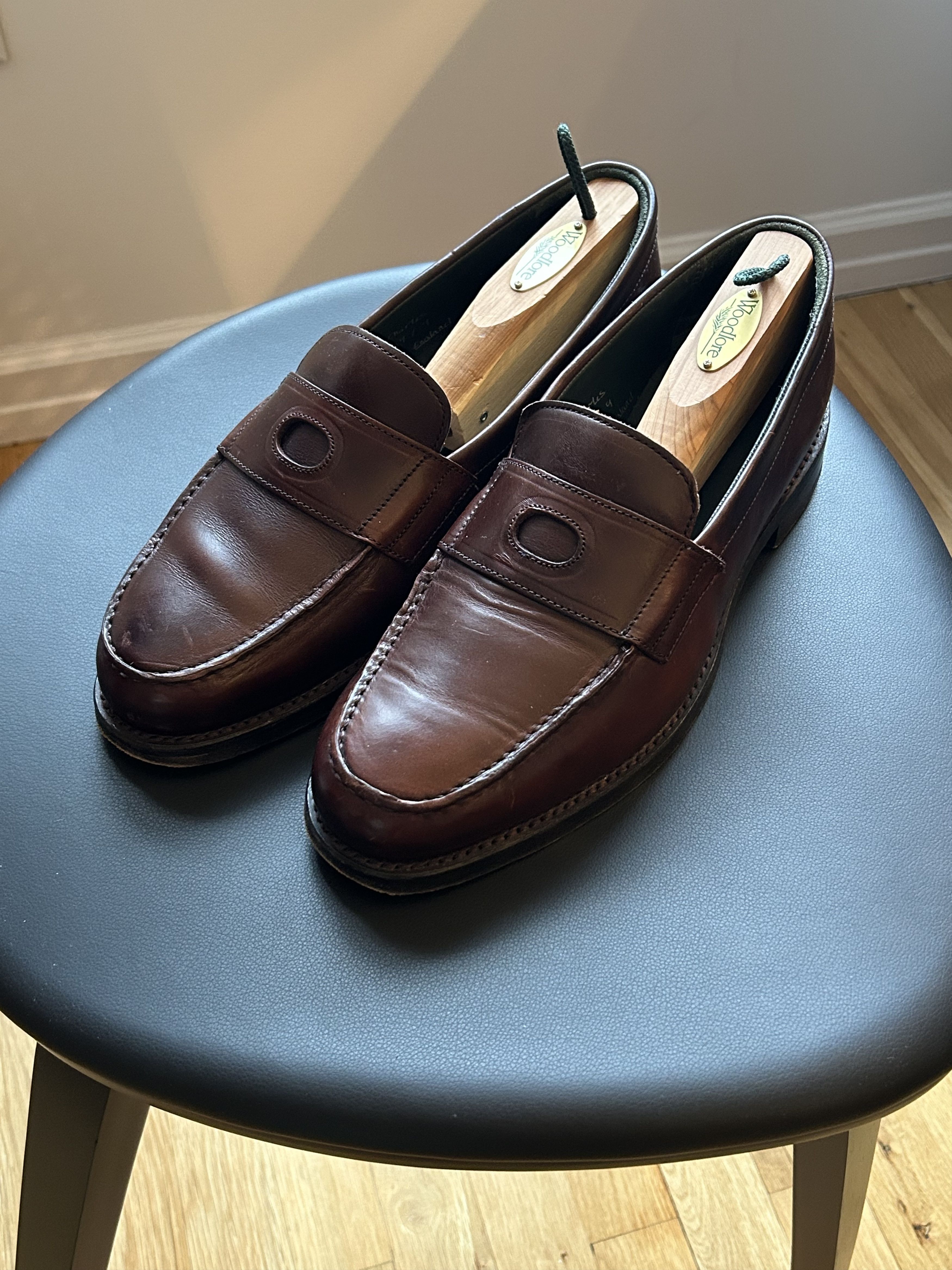 Drake's Drake’s Brown Leather Charles Penny Loafer (UK 9 / US 10) Size US 10 / EU 43 - 3 Thumbnail