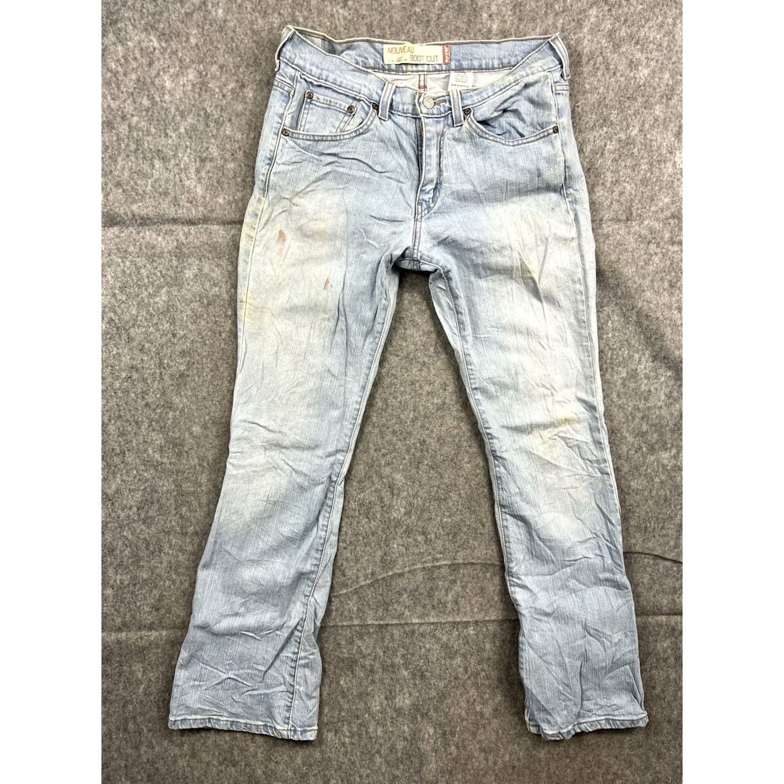Levi's VINTAGE Levi's 515 Jeans Women's Regular Bootcut Light Wash 29 in Inseam Size 8 Blue Denim Stretch Flare Size 30" / US 8 / IT 44 - 2 Thumbnail