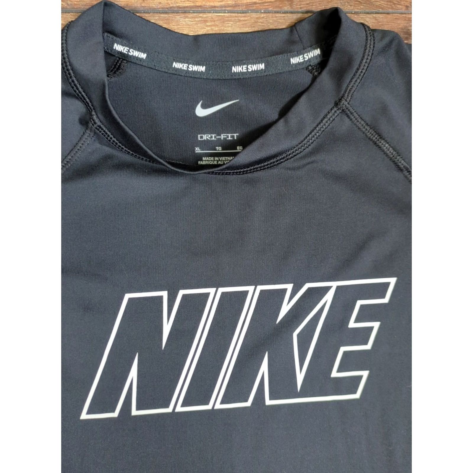 Nike VINTAGE Nike Swim Dri-FIT Hydro Rash Guard Long Sleeve Top Shirt XL Size XL / US 12-14 / IT 48-50 - 2 Thumbnail