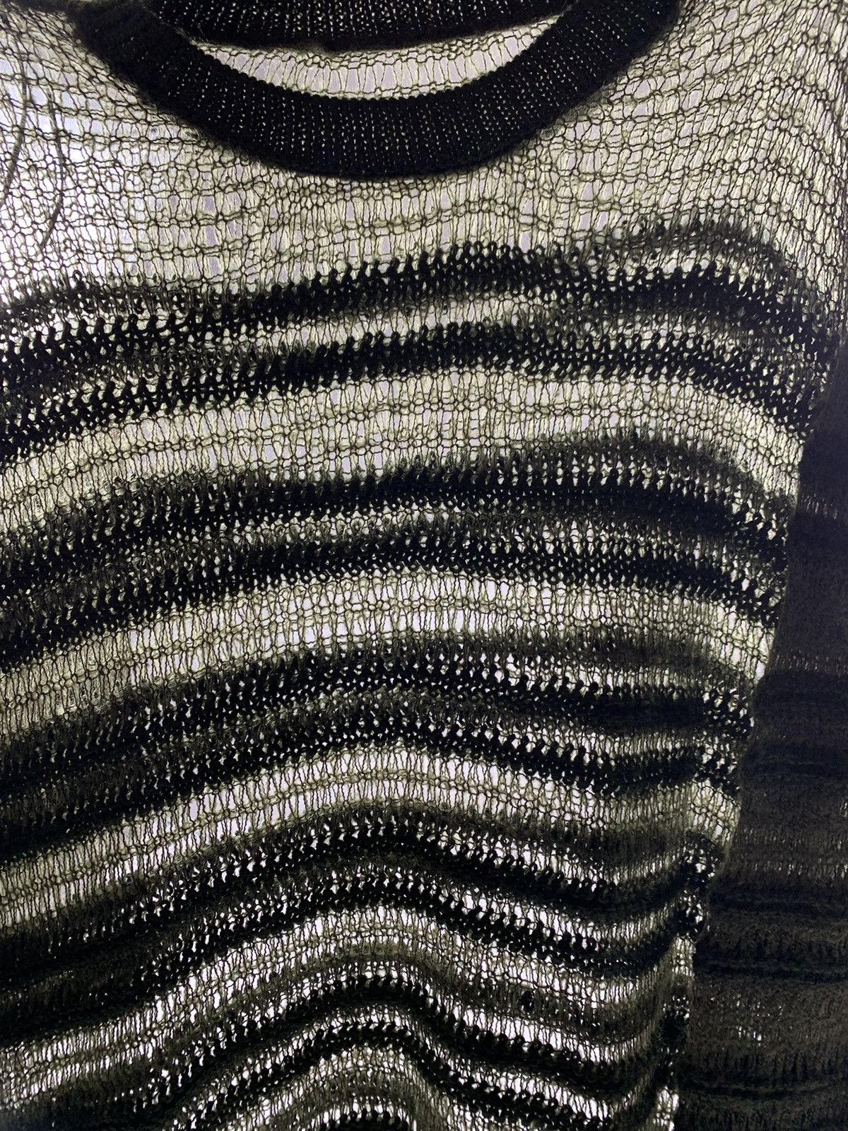 20471120 Stripe Grunge Sweater Kurt Cobain Style Size US L / EU 52-54 / 3 - 2 Thumbnail