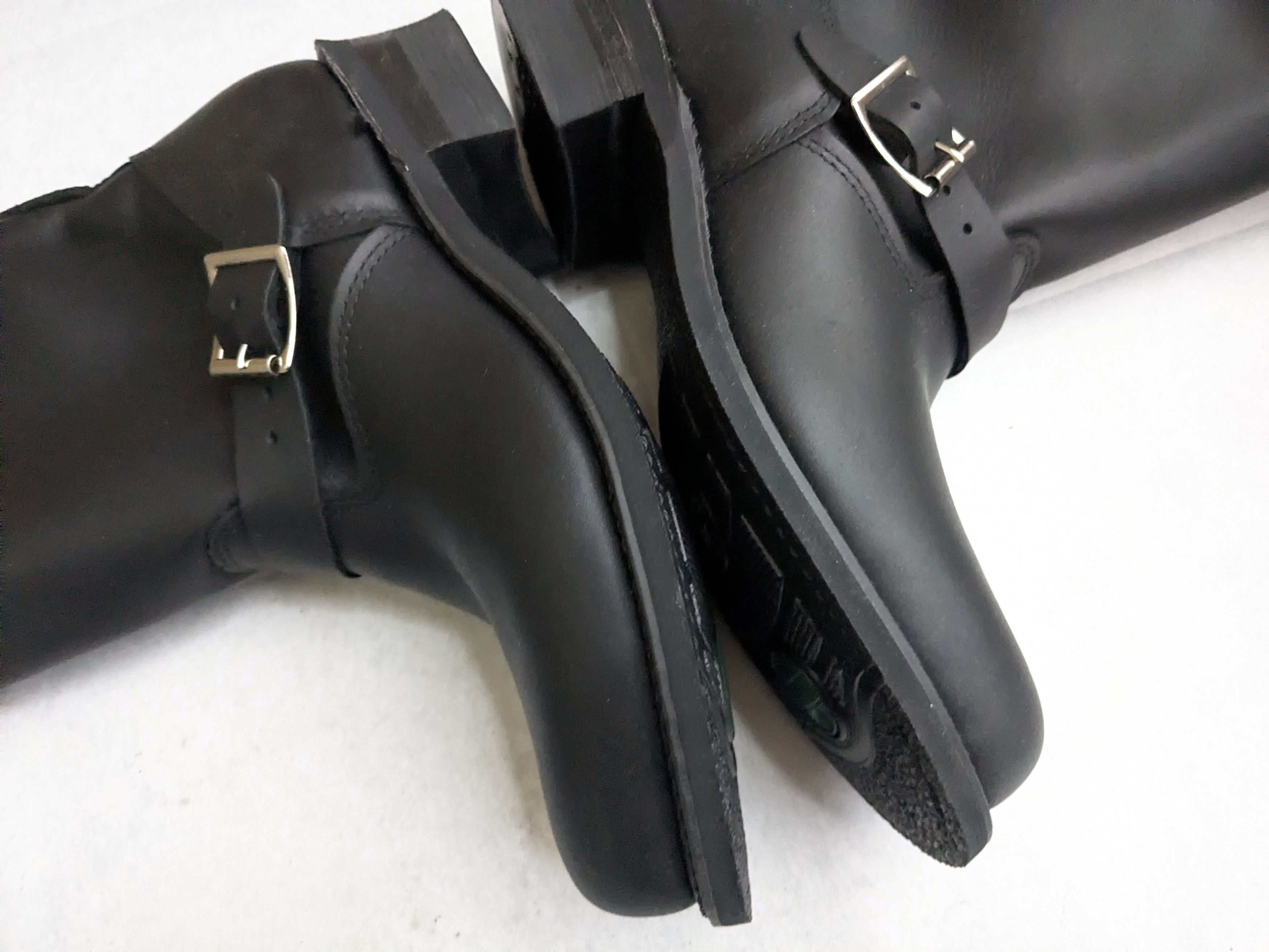 Frye Frye Engineer Boots Black Leather 9 Motorcycle Biker Size US 9 / EU 42 - 14 Thumbnail