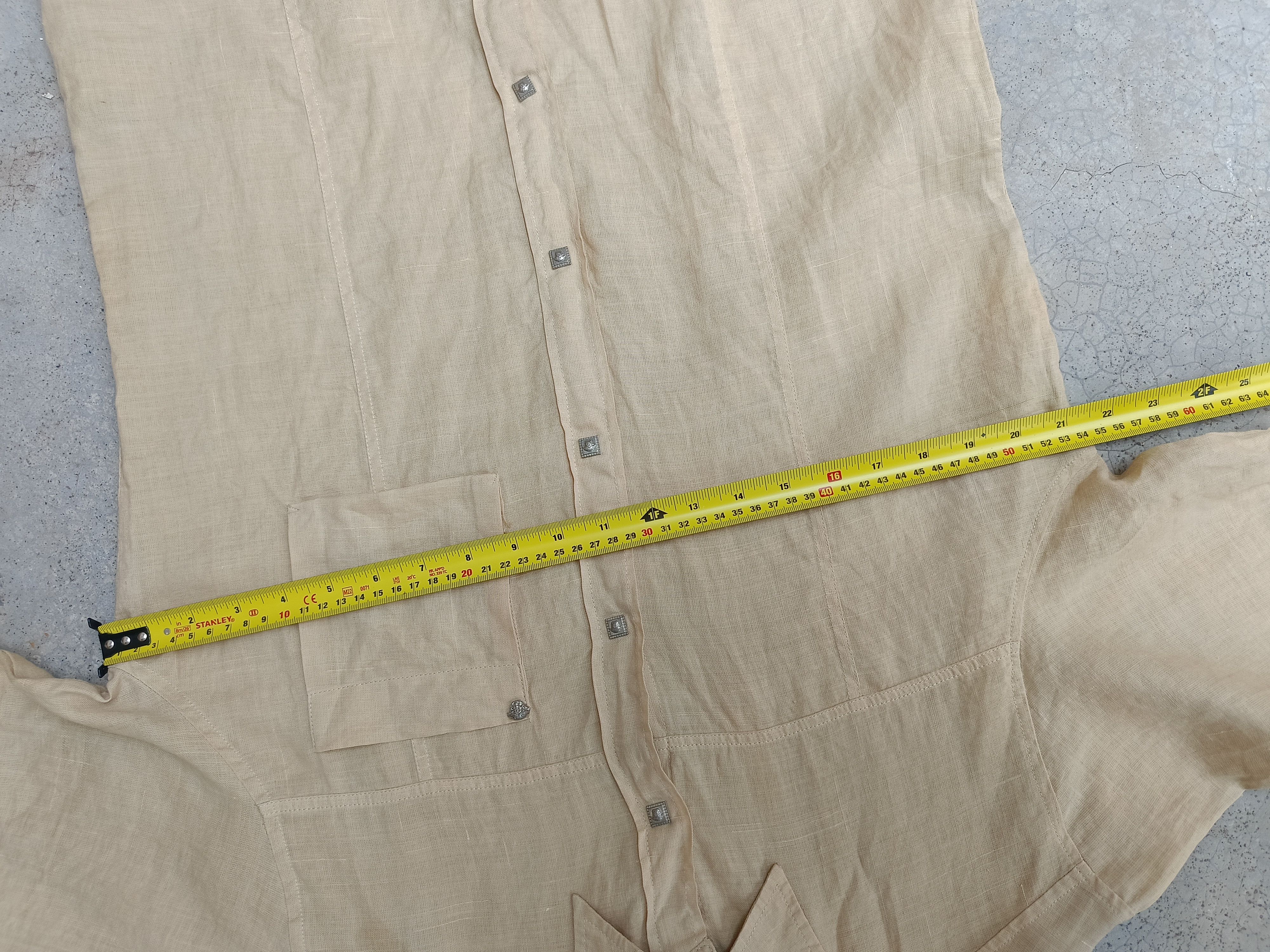 Versace Jeans Couture 90's VERSACE JEANS COUTURE VINTAGE SHIRT BUTTON UP LINEN Size US L / EU 52-54 / 3 - 10 Thumbnail
