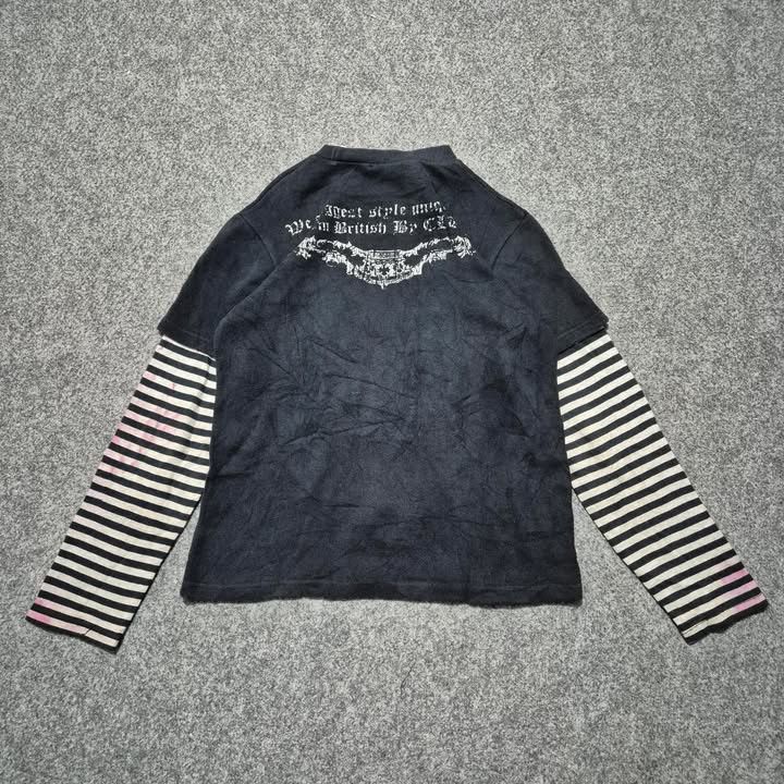 Japanese Brand Y2k poem gothic longsleeve Size US M / EU 48-50 / 2 - 2 Thumbnail