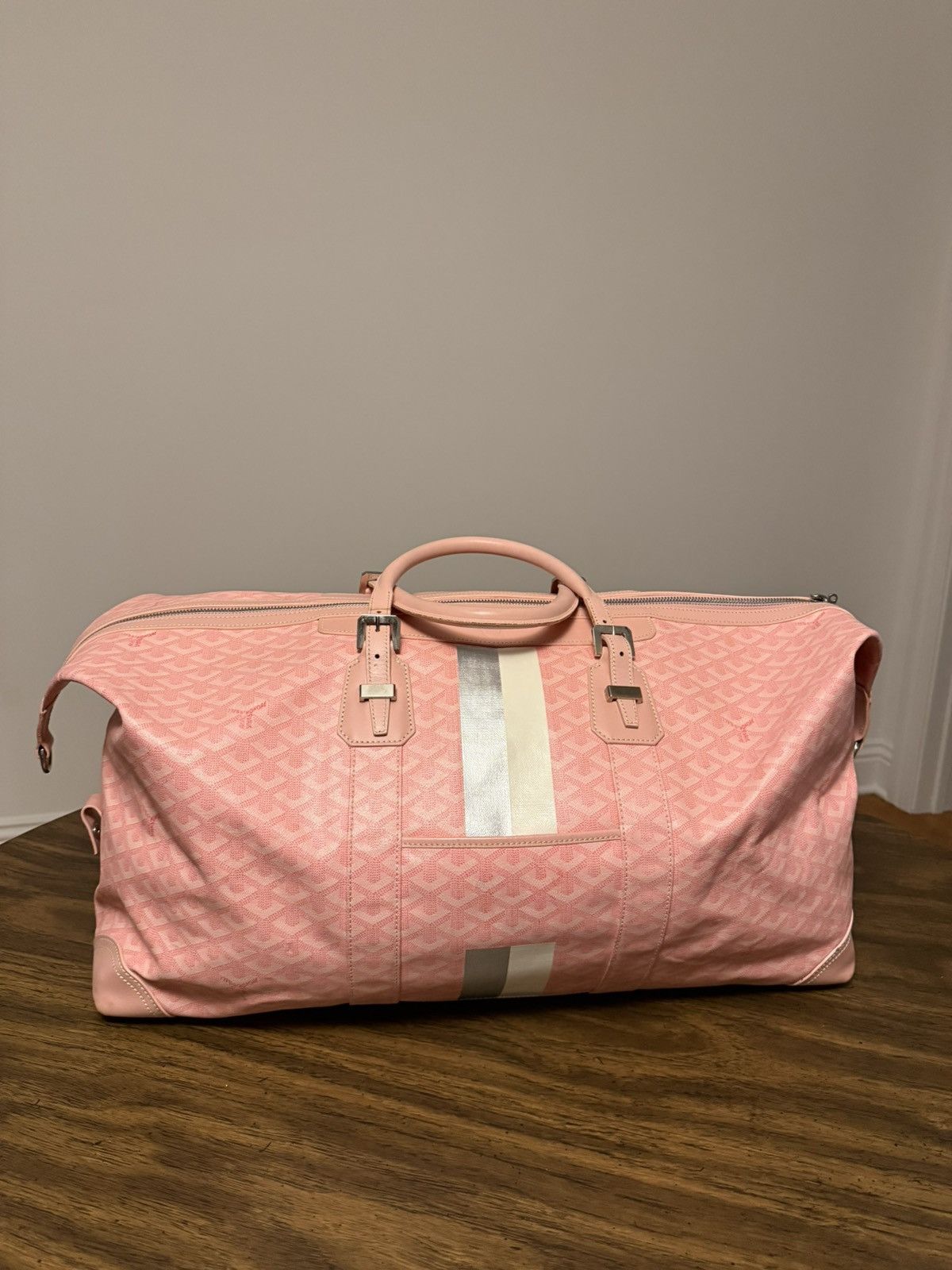 Goyard 2008 Pink Sakura Goyard Boeing Duffle Bag Size ONE SIZE - 7 Thumbnail