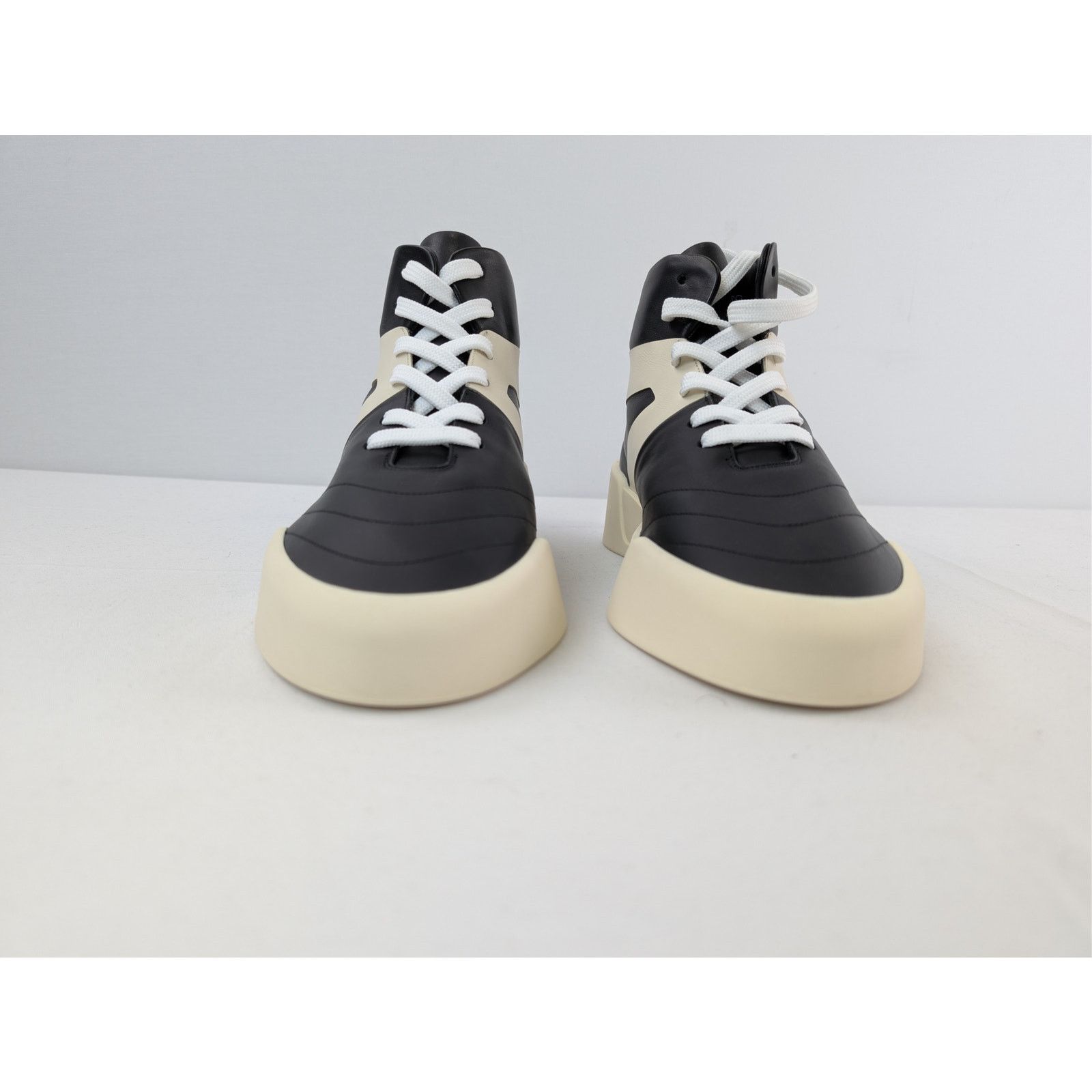 Fear of God o1rshd1 Basketball Flat Leather High Top Sneakers in Black Size US 9 / EU 42 - 9 Thumbnail
