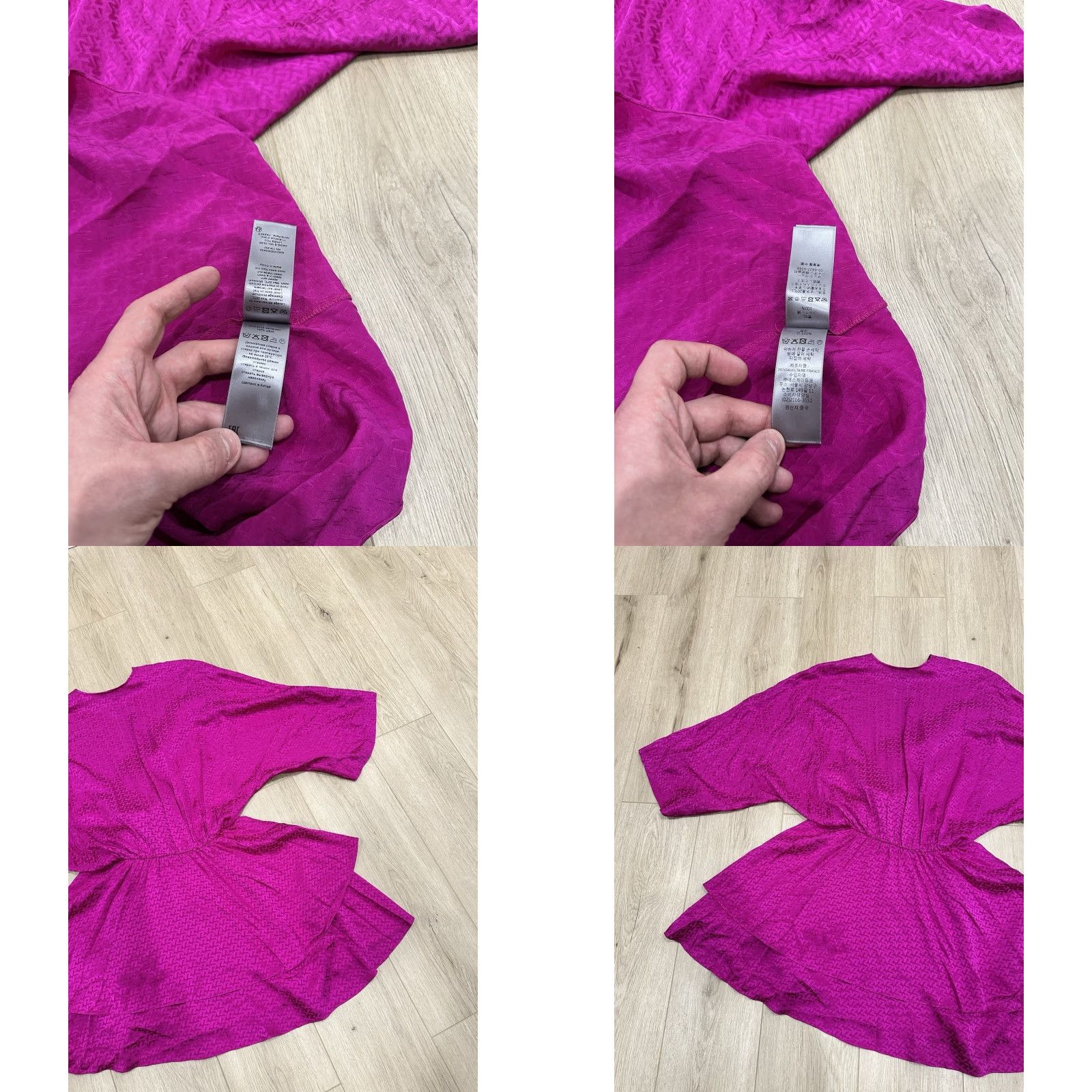 Zadig & Voltaire Zadig & Voltaire Hailey Jac ZV Silk Dress XS Pink Dress A-Line Knee Length Long Sleeve V-Neck Women Mens? Wait. Size XS / US 0-2 / IT 36-38 - 9 Thumbnail