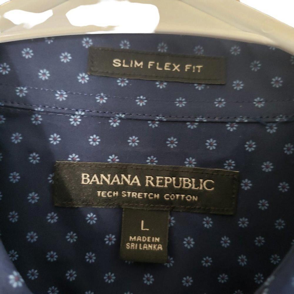Banana Republic CT1333a Banana Republic Long Sleeve Shirt-Large Size 42R - 3 Thumbnail