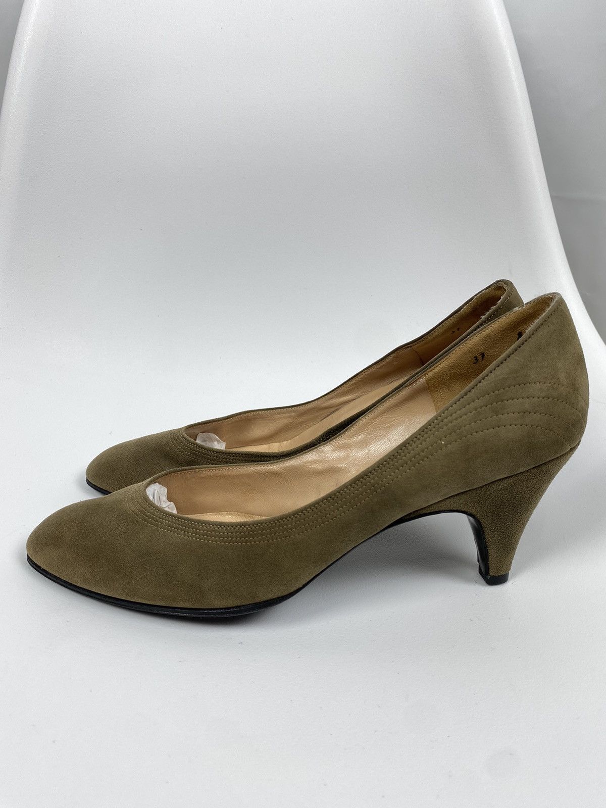 Christian Dior Monsieur × Vintage Christian Dior Souliers Suede Pumps Vintage size EU8,5 Size US 9.5 / IT 39.5 - 4 Thumbnail
