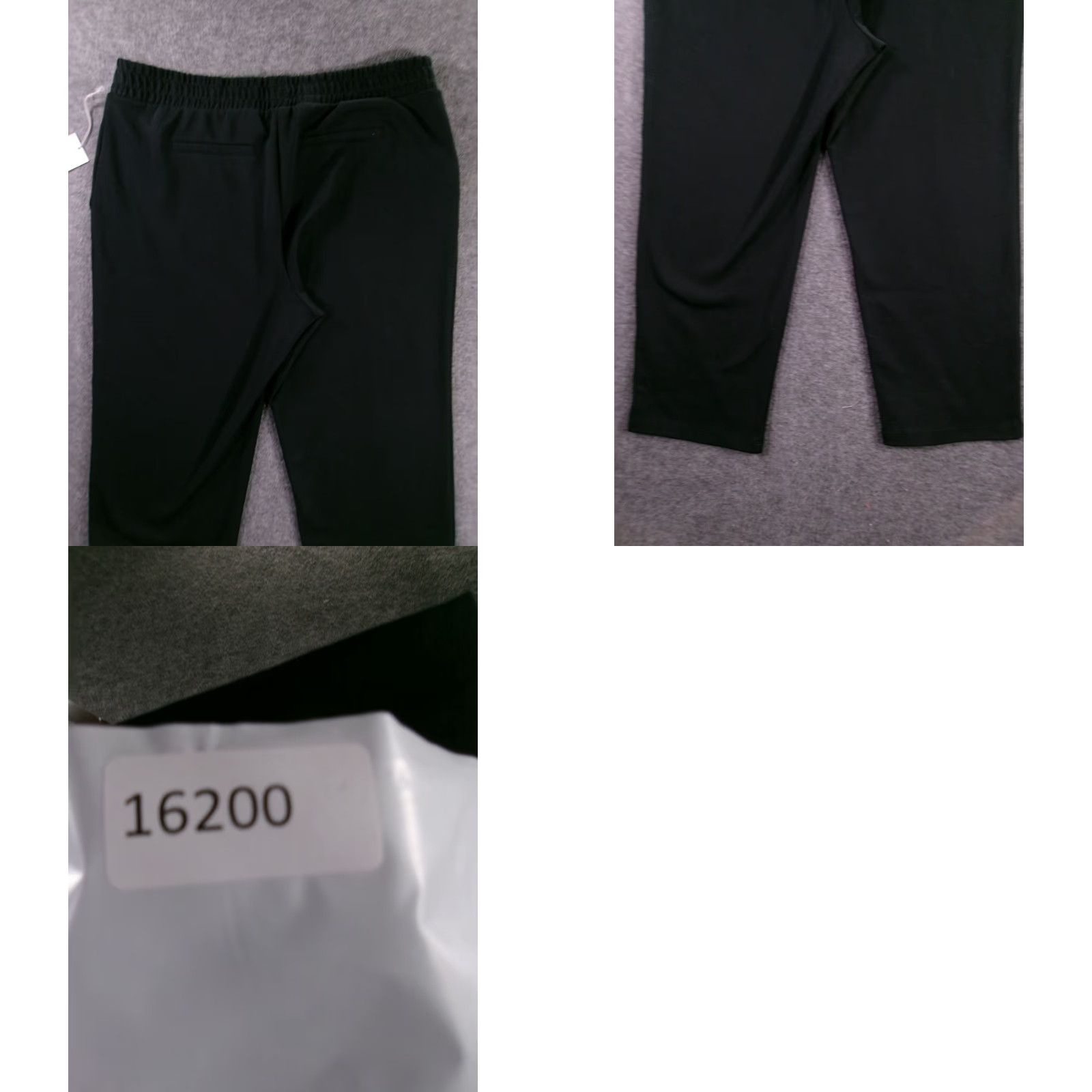 Vintage A New Day Pants Womens XL Black Pull On Jogger Tapered Front Crease Drawstring Size 40" / US 18 - 9 Thumbnail