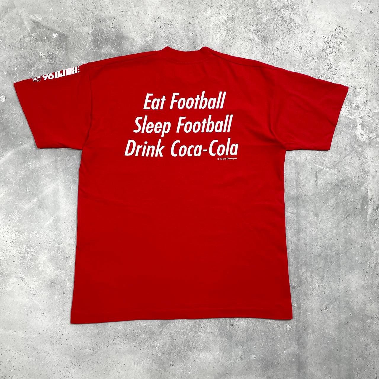 UEFA Vintage UEFA EURO 1996 England Promo Coca Cola T Shirt M Size US M / EU 48-50 / 2 - 2 Thumbnail