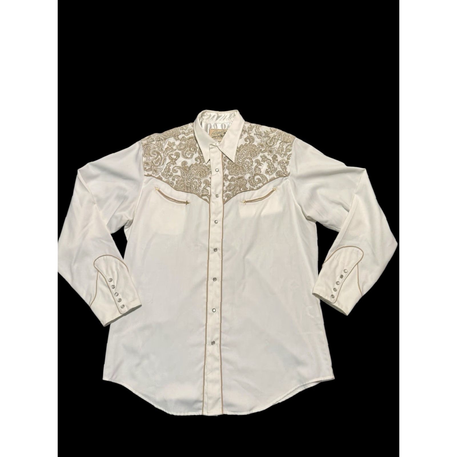 Roper VINTAGE Roper Denver Mens Western Shirt Embroidered Long Sleeve Pearl Snap Cowboy XL Size US XL / EU 56 / 4 - 2 Thumbnail