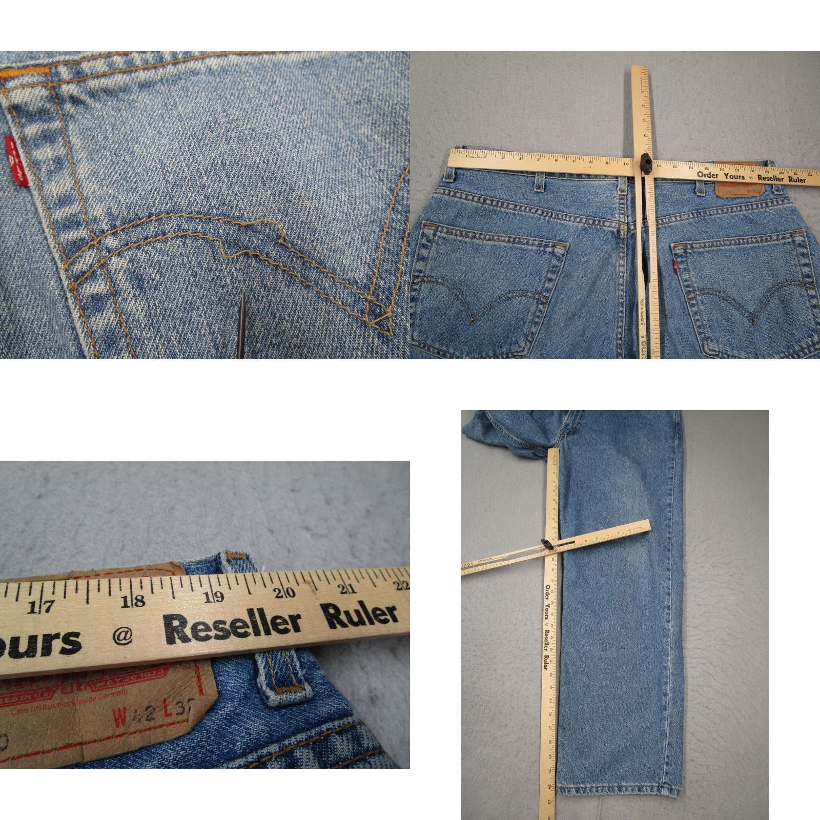 Levi's VINTAGE Levi's Jeans Mens 42 Relaxed Fit Denim 90s Baggy Straight Leg Blue Classic Size US 42 / EU 58 - 8 Thumbnail