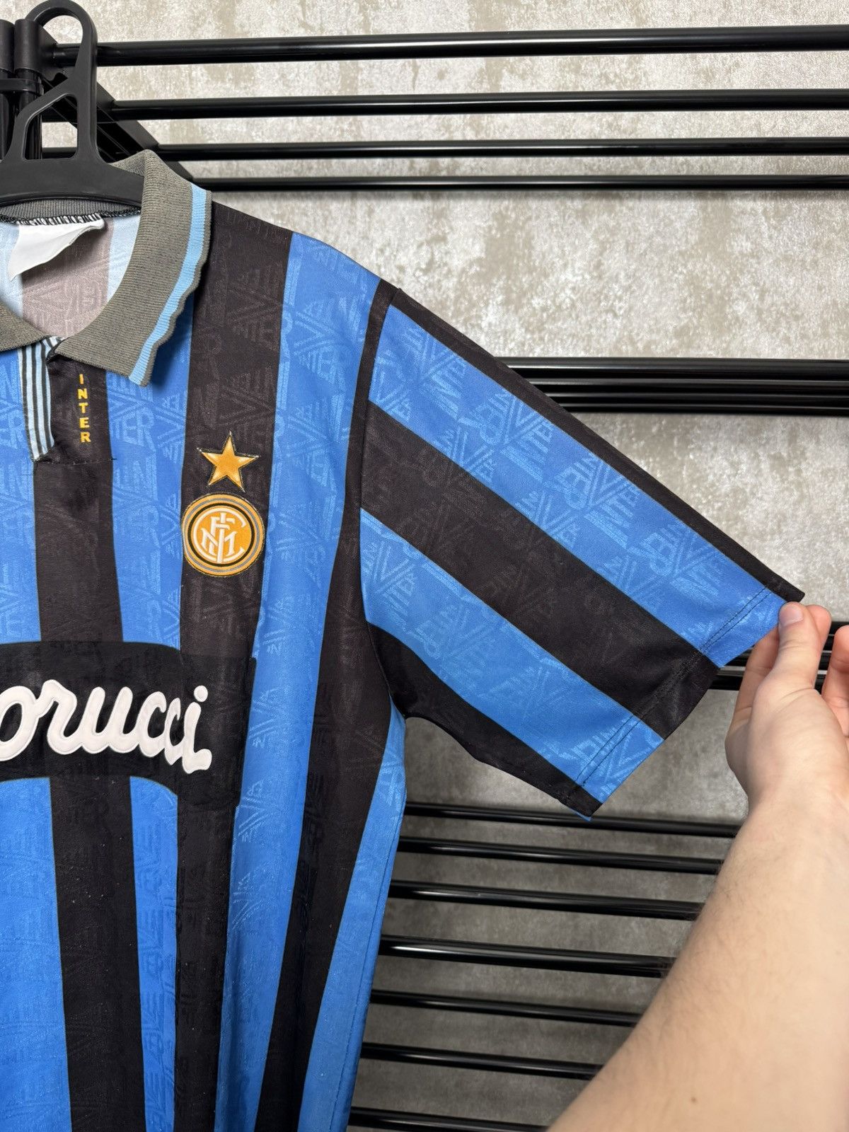 Umbro Vintage Inter Milan 1992-94 Home Umbro Jersey Shirt Size US L / EU 52-54 / 3 - 6 Thumbnail