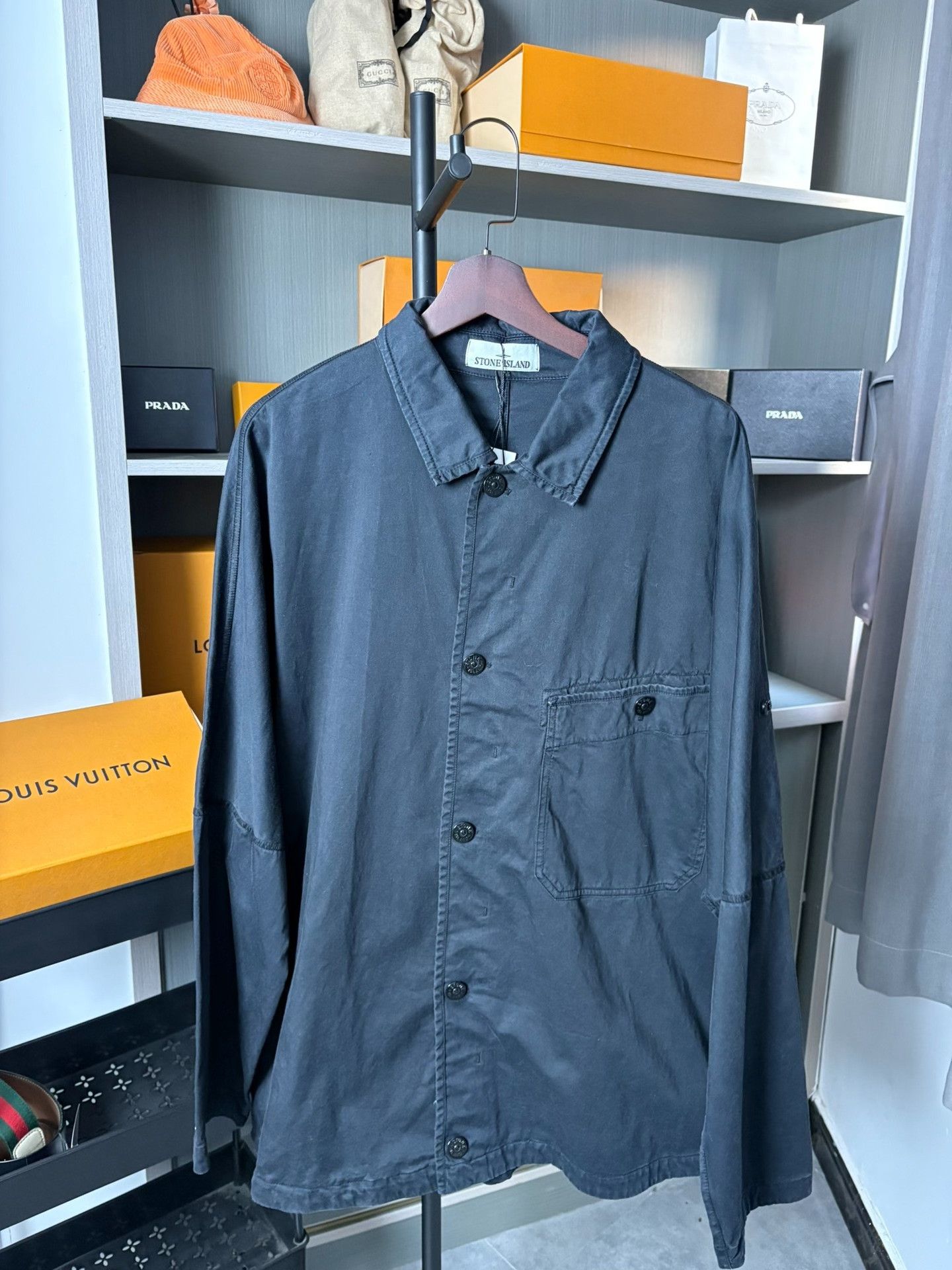 Stone Island Stone Island Cargo Gray Light Jacket XL Men Size US XL / EU 56 / 4 - 1 Thumbnail