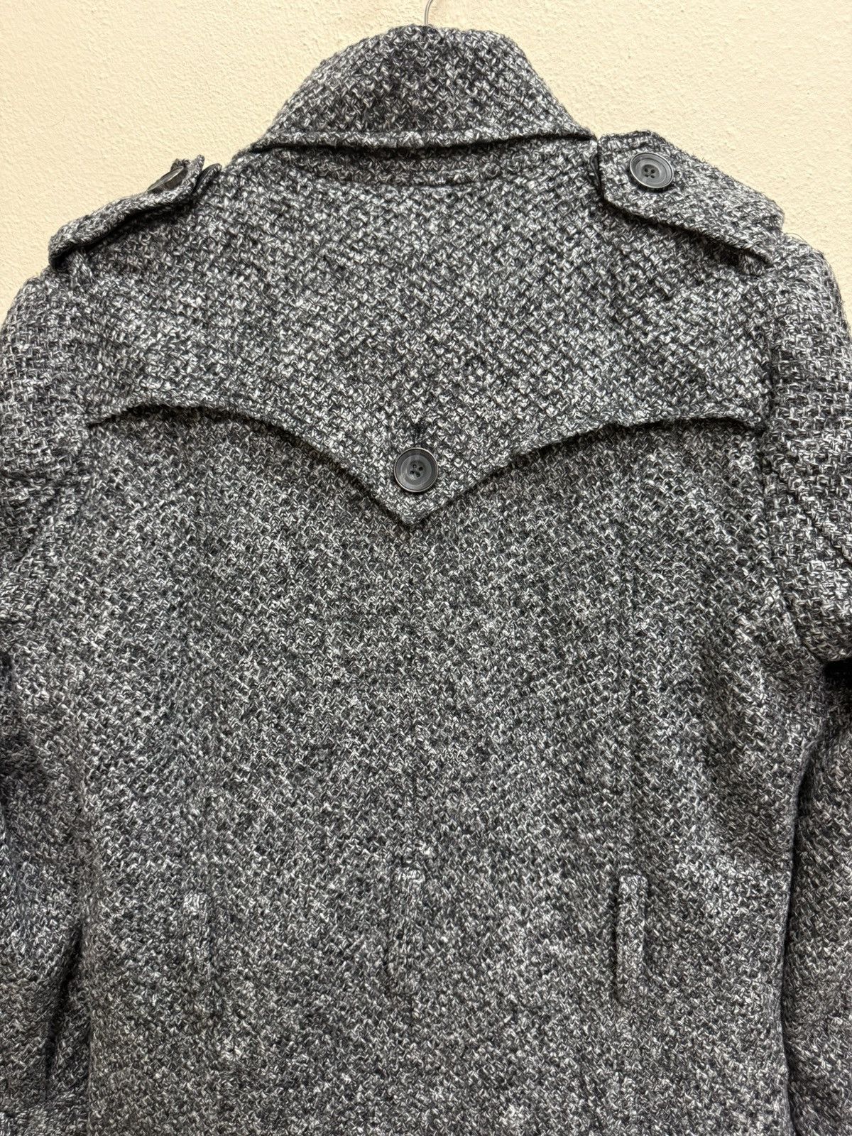 Japanese Brand × semanticdesign Semantic Design Knit Trenche Coat Jacket Size US S / EU 44-46 / 1 - 17 Thumbnail