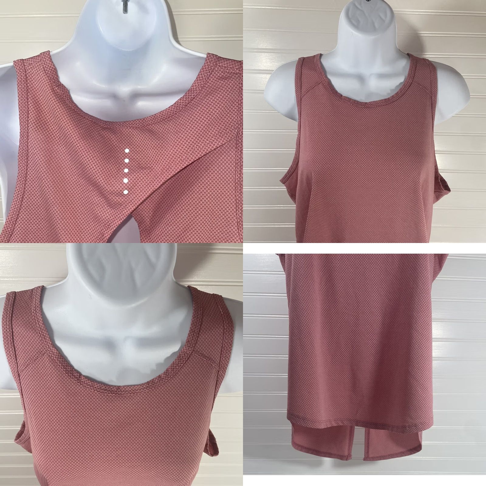 Athletic Works Athletic Works Shirt Womens M Rose women medium tank top color crew neck high low Size M / US 6-8 / IT 42-44 - 10 Thumbnail