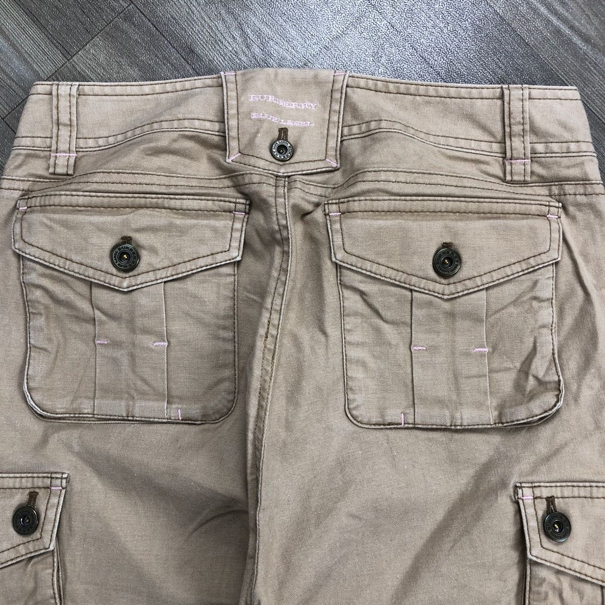 Burberry × Burberry Prorsum × Vintage 1990s Burberry London Blue Label Fatigue Cargo Pants Size US 28 / EU 44 - 11 Thumbnail