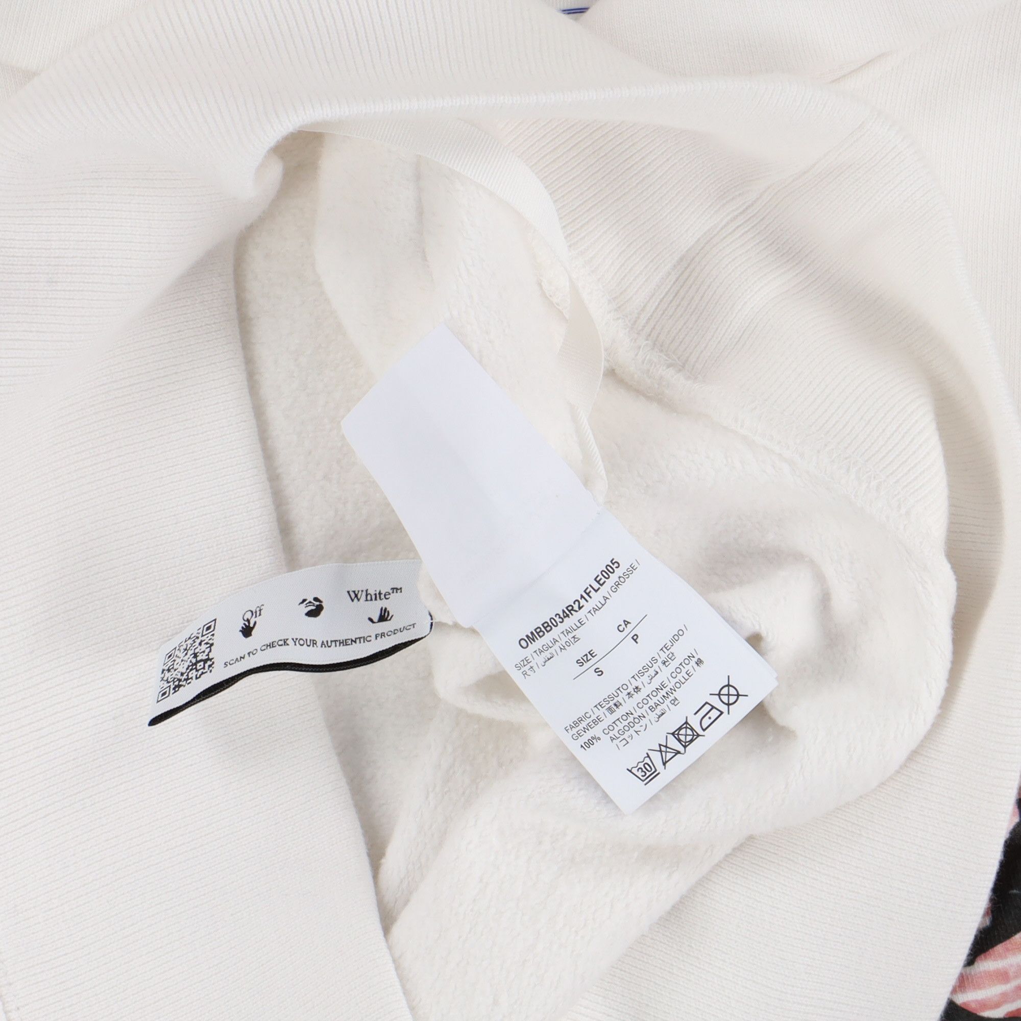 Off-White White Graff Logo Hoodie Size US S / EU 44-46 / 1 - 7 Thumbnail