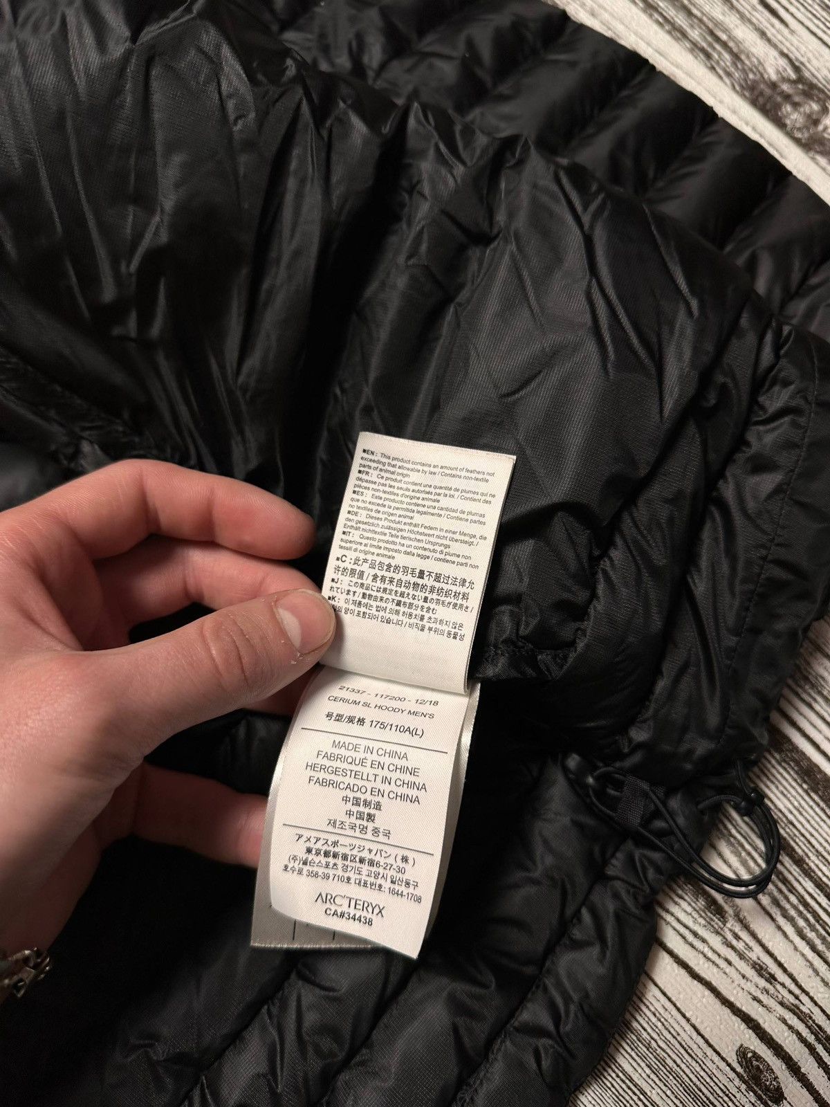 Arc'teryx Arcteryx Cerium SL Hoody Black Down Jacket Size US L / EU 52-54 / 3 - 15 Thumbnail