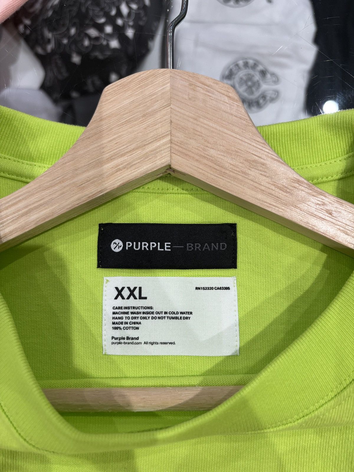Purple Brand Purple Brand Heavy Jersey Shirt Oversized Green Size: XXL Size US XXL / EU 58 / 5 - 3 Thumbnail