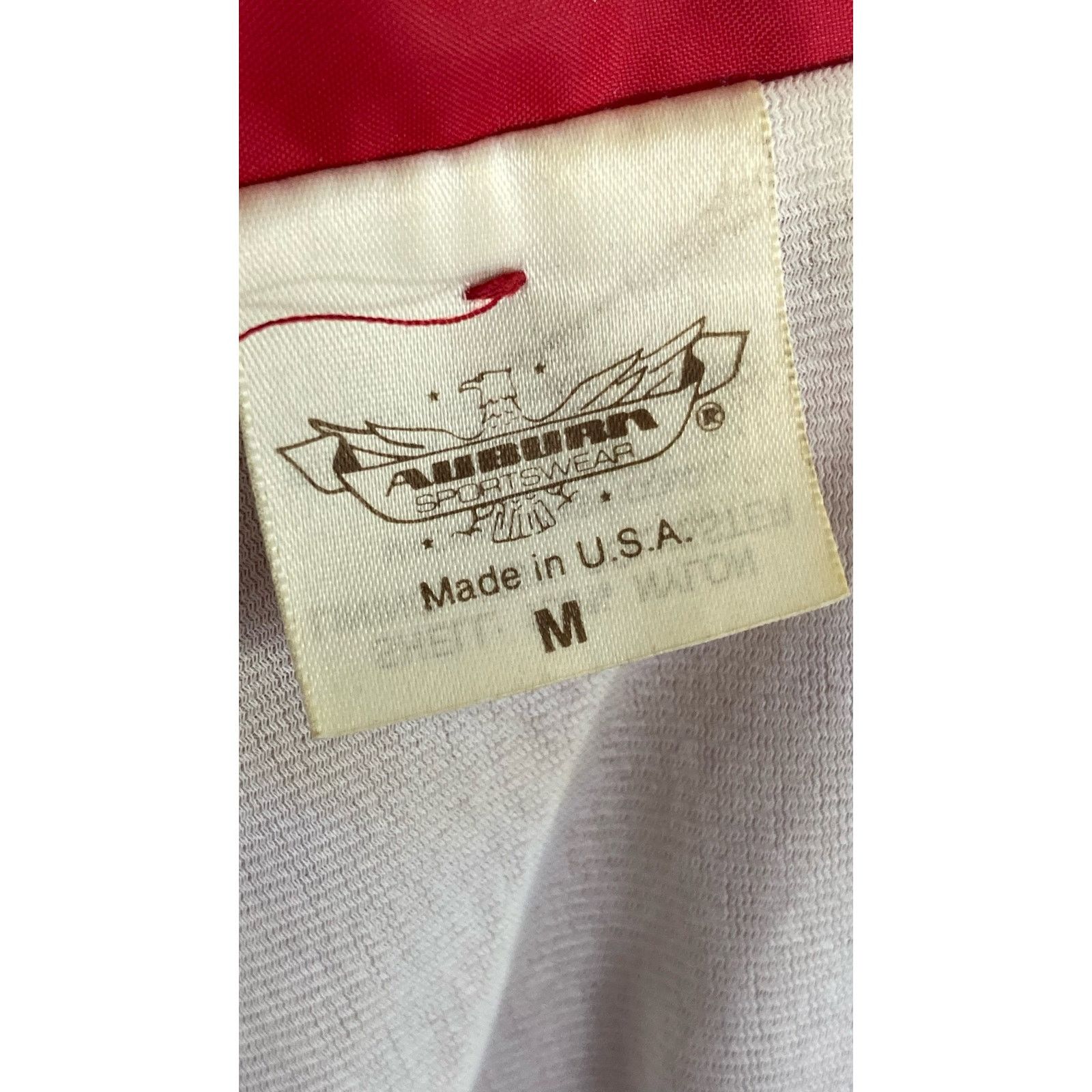 Auburn Sportswear The Lodge Star Lake Auburn Vintage Red Windbreaker Jacket M Size US M / EU 48-50 / 2 - 2 Thumbnail