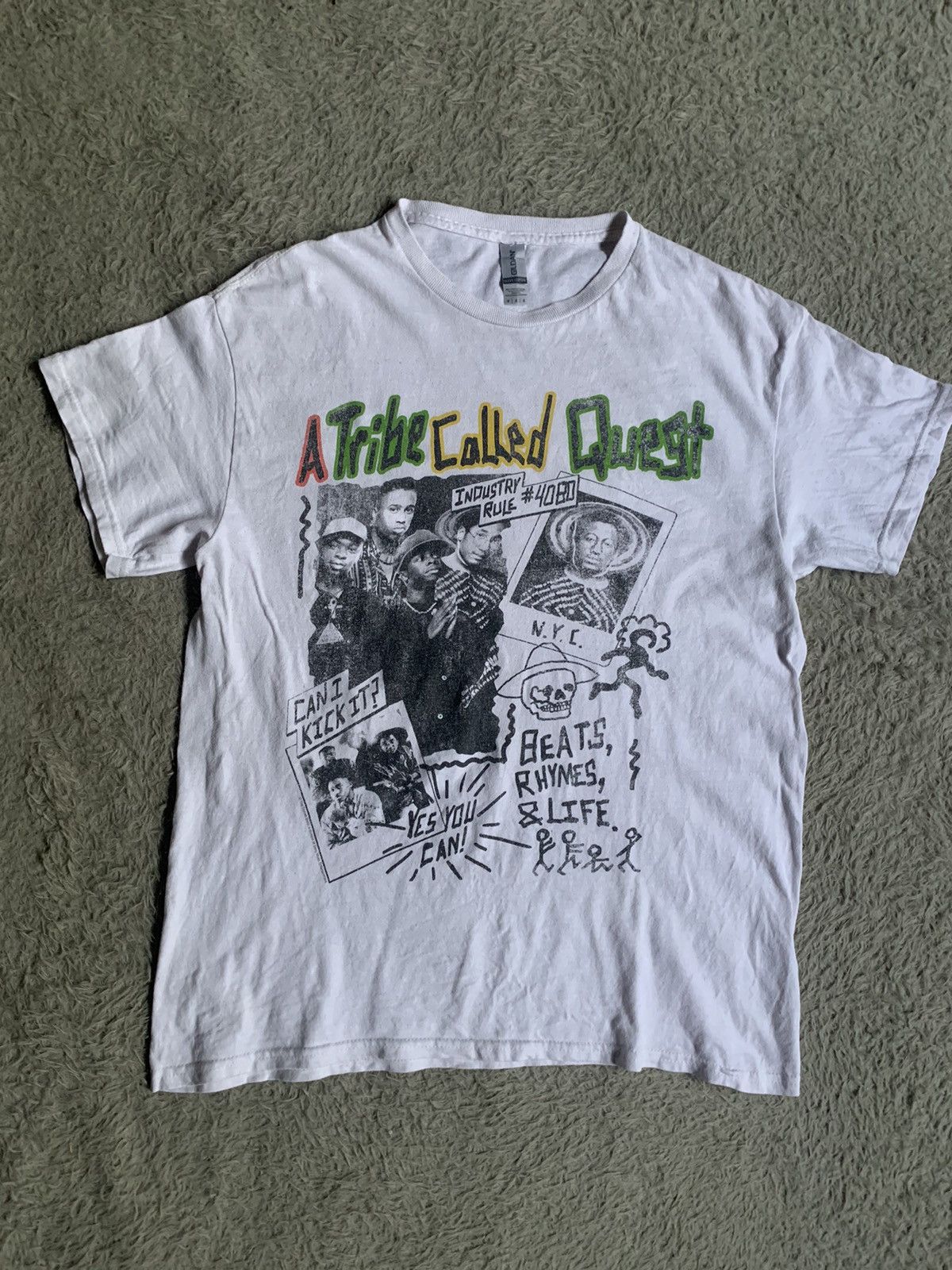 Rap Tees Y2k 00s A Tribe Called Quest Tee Hip Hop Band Tee Size US M / EU 48-50 / 2 - 1 Thumbnail