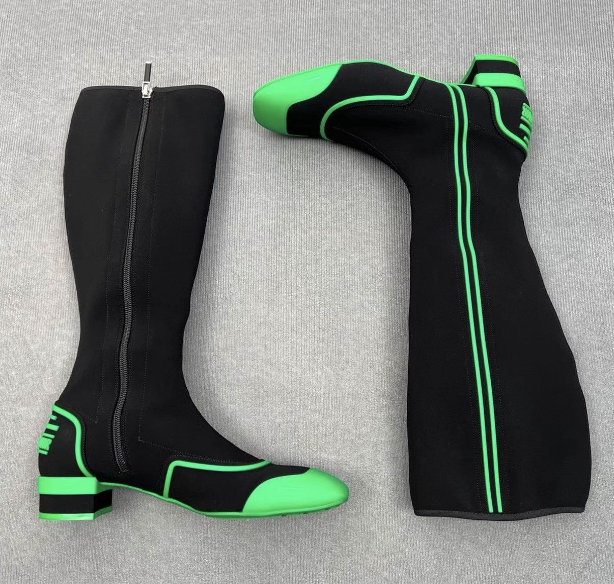Dior Dior Roller Black & Green Runway High-Top Boots Size US 9 / IT 39 - 3 Thumbnail