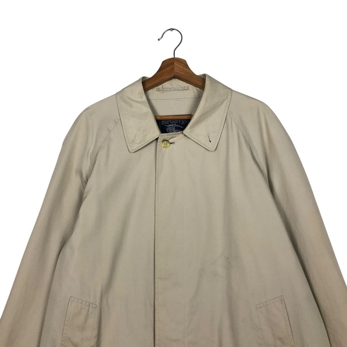 Burberry 🔥VINTAGE LONG JACKET BUTTON BURBERRYS Size US M / EU 48-50 / 2 - 5 Thumbnail