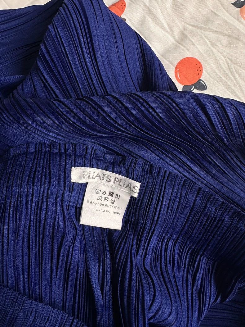 Issey Miyake Issey Miyake size:2 Navy blue pleated kelp pants Size 31" - 7 Thumbnail