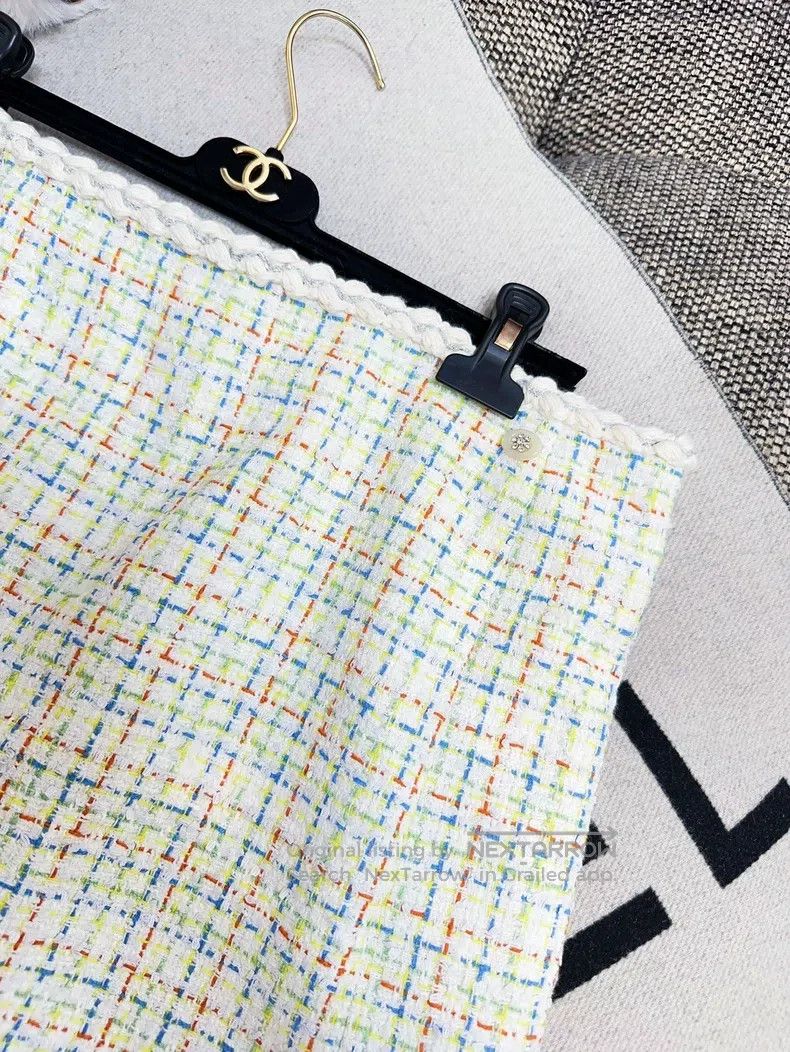 Chanel Chanel 25C colourful plaid skirt Size 30" / US 8 / IT 44 - 3 Thumbnail