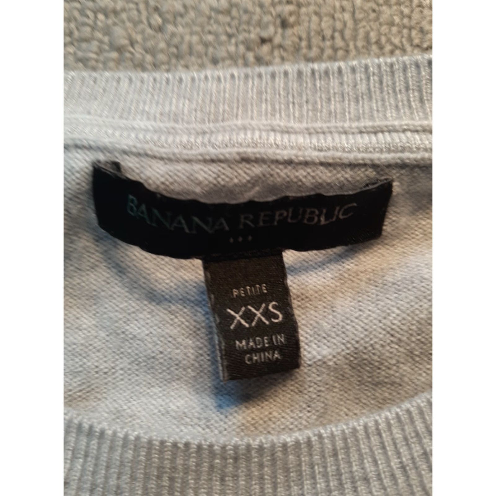 Banana Republic Banana Republic Sweater Women's XXS Gray Knit Lace Trim Long Sleeve Size M / US 6-8 / IT 42-44 - 2 Thumbnail