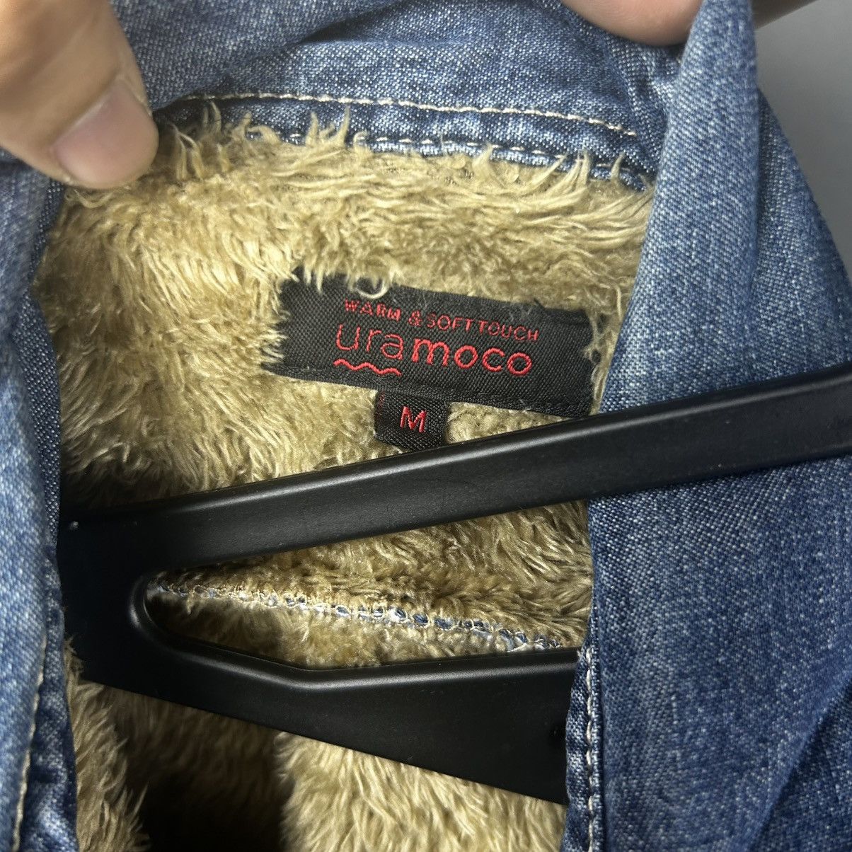 Vintage Vintage Japanese Brand Uramoco Fur Lined Denim Jacket Size US M / EU 48-50 / 2 - 6 Thumbnail