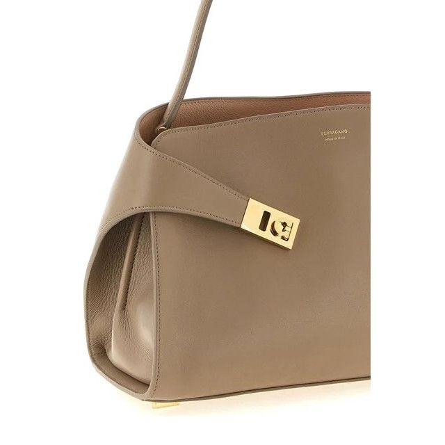 Salvatore Ferragamo FERRAGAMO Hug Soft Medium Warm Taupe Shoulder Bag New & Auth Size ONE SIZE - 3 Thumbnail