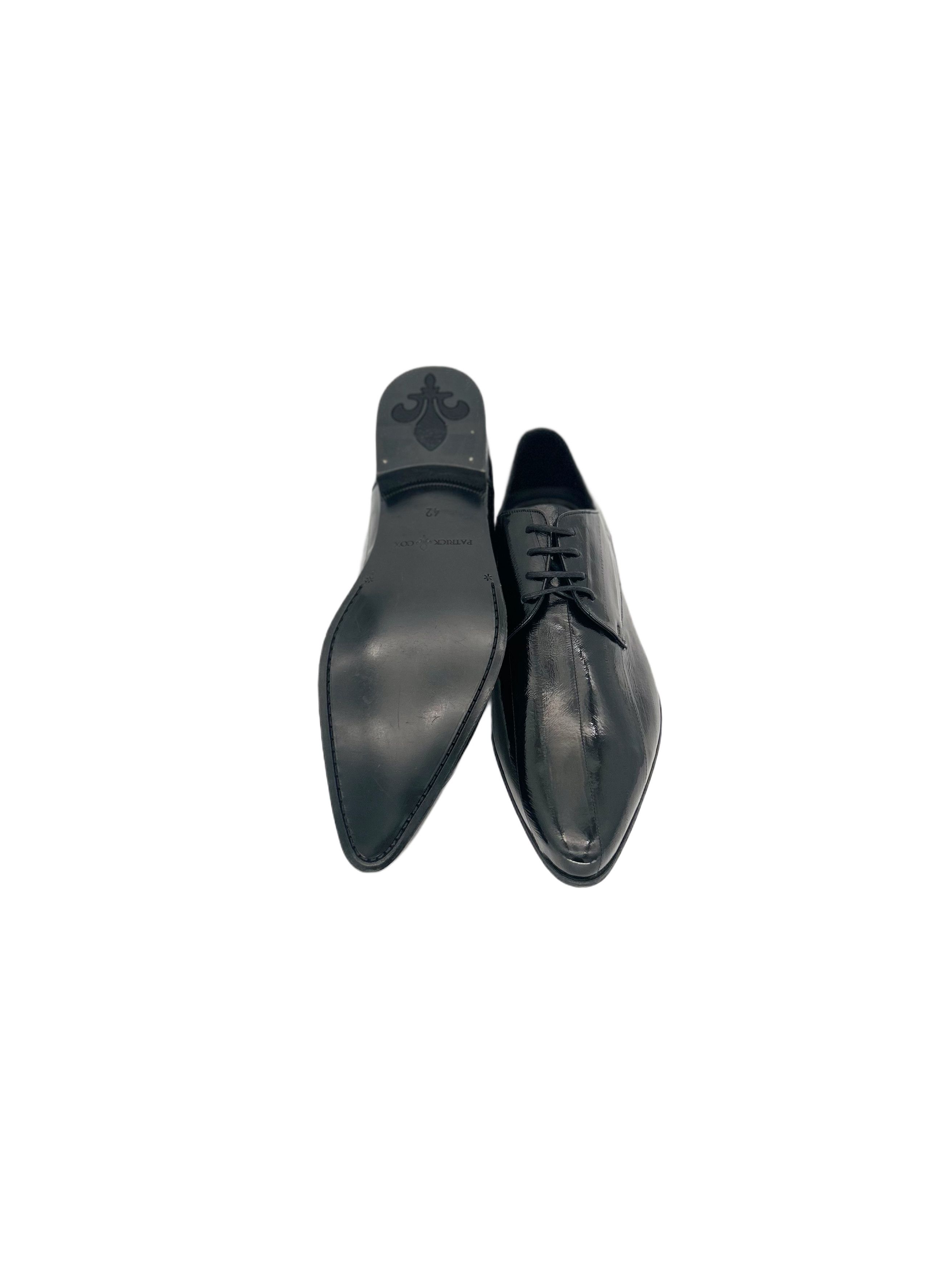 Patrick Cox Patrick Cox Black Eel Skin Leather Shoe Size US 9 / EU 42 - 5 Thumbnail